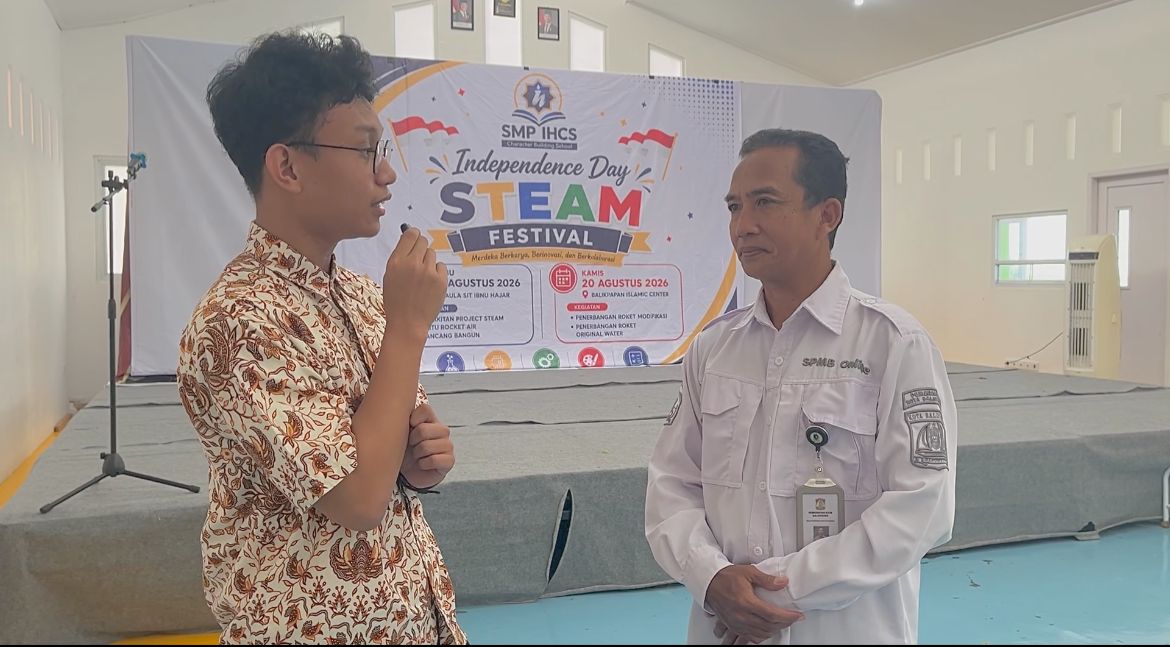 Semarak STEAM 2026 SMP IHCS, Siswa Adu Kreativitas dan Inovasi Bapak Nurhadi, S.Pd.